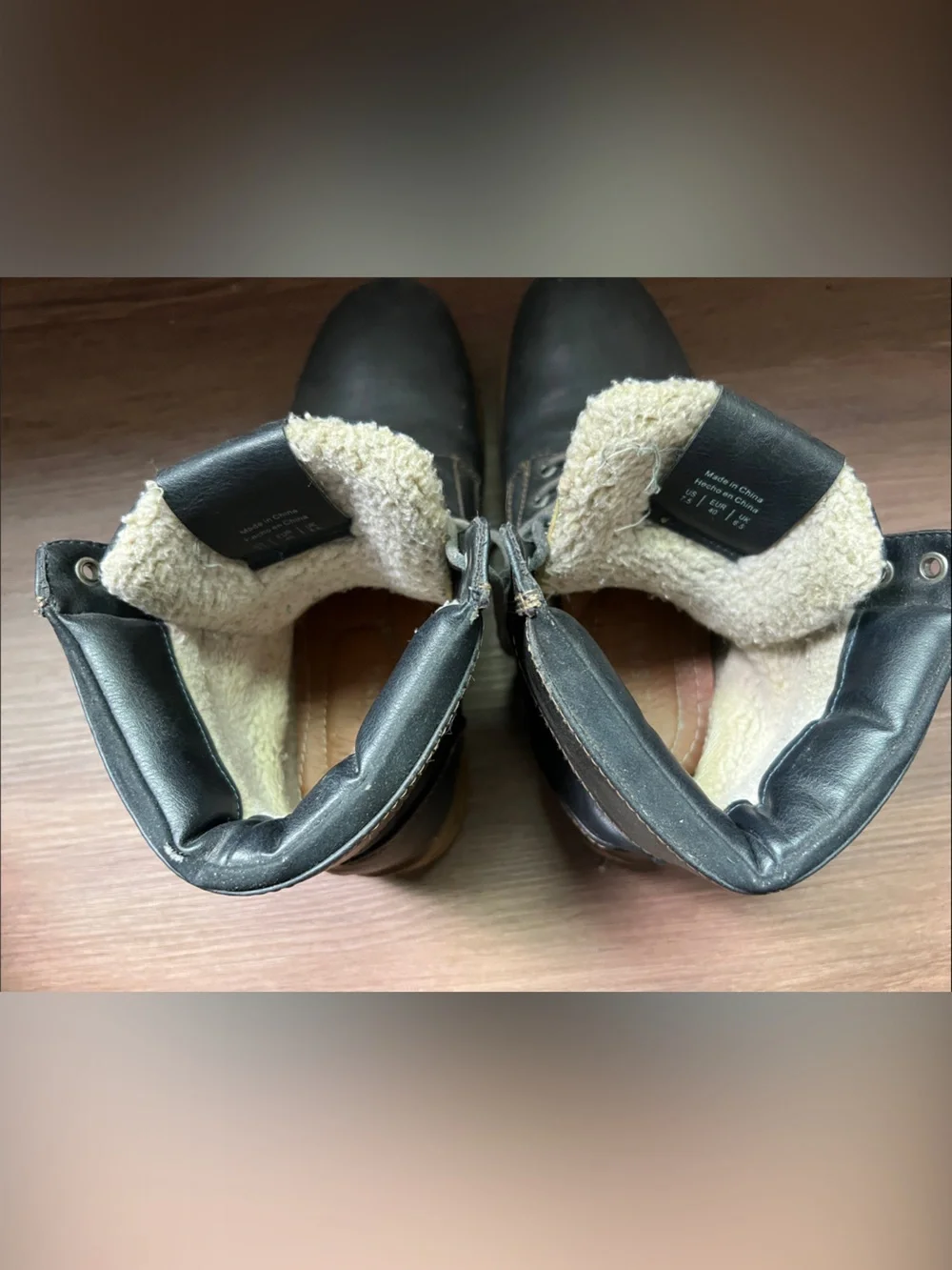 Call It Spring Black Lace-Up Men's Winter Boots